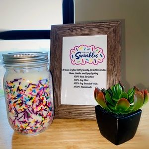 Artisan Eco-Friendly Lavender Sprinkle Candle